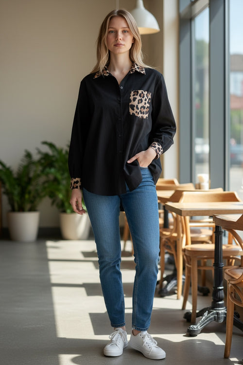 Lataa kuva 1. Leo-yksityiskohtainen Paitapusero koko S/M