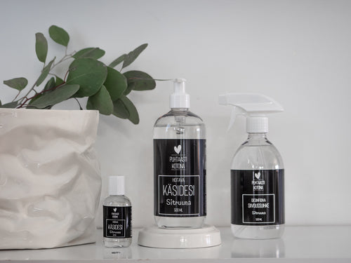 Lataa kuva 1. Desinfioiva Siivoussuihke 500 ml Sitruuna