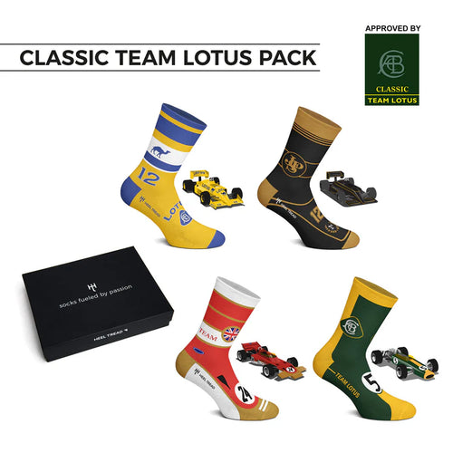 Lataa kuva 1. Classic Team Lotus 4 paria sukkia