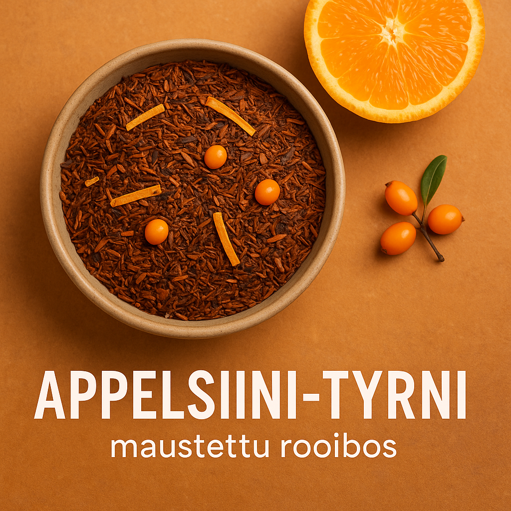 Appelsiini-Tyrni, maustettu rooibos
