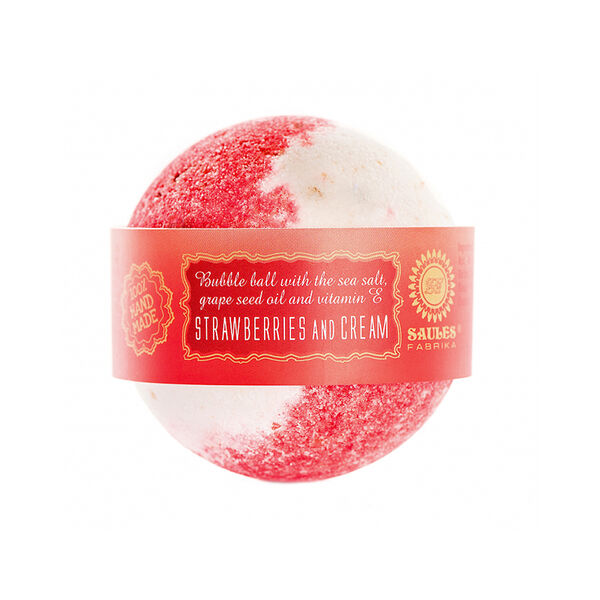 Strawberries and Cream - vaahtoava kylpykuula