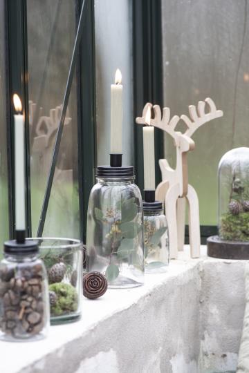 Lataa kuva 1. Ib Laursen kynttilänjalka lasipurkilla, pieni