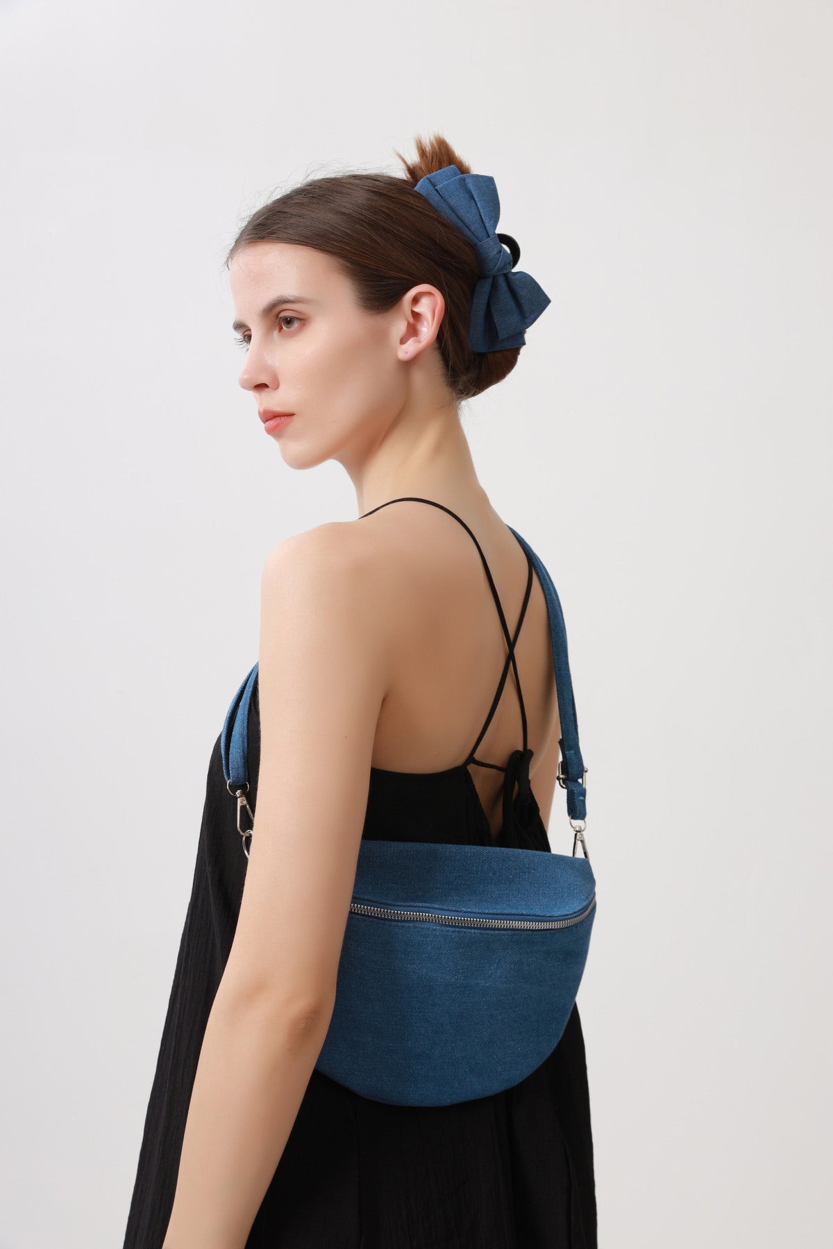 Denim Crossbody -laukku