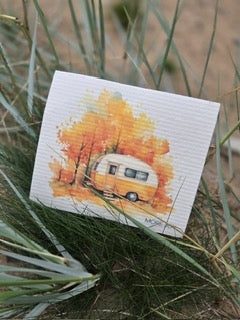 Lataa kuva 1. Tiskirätti Karavaanari