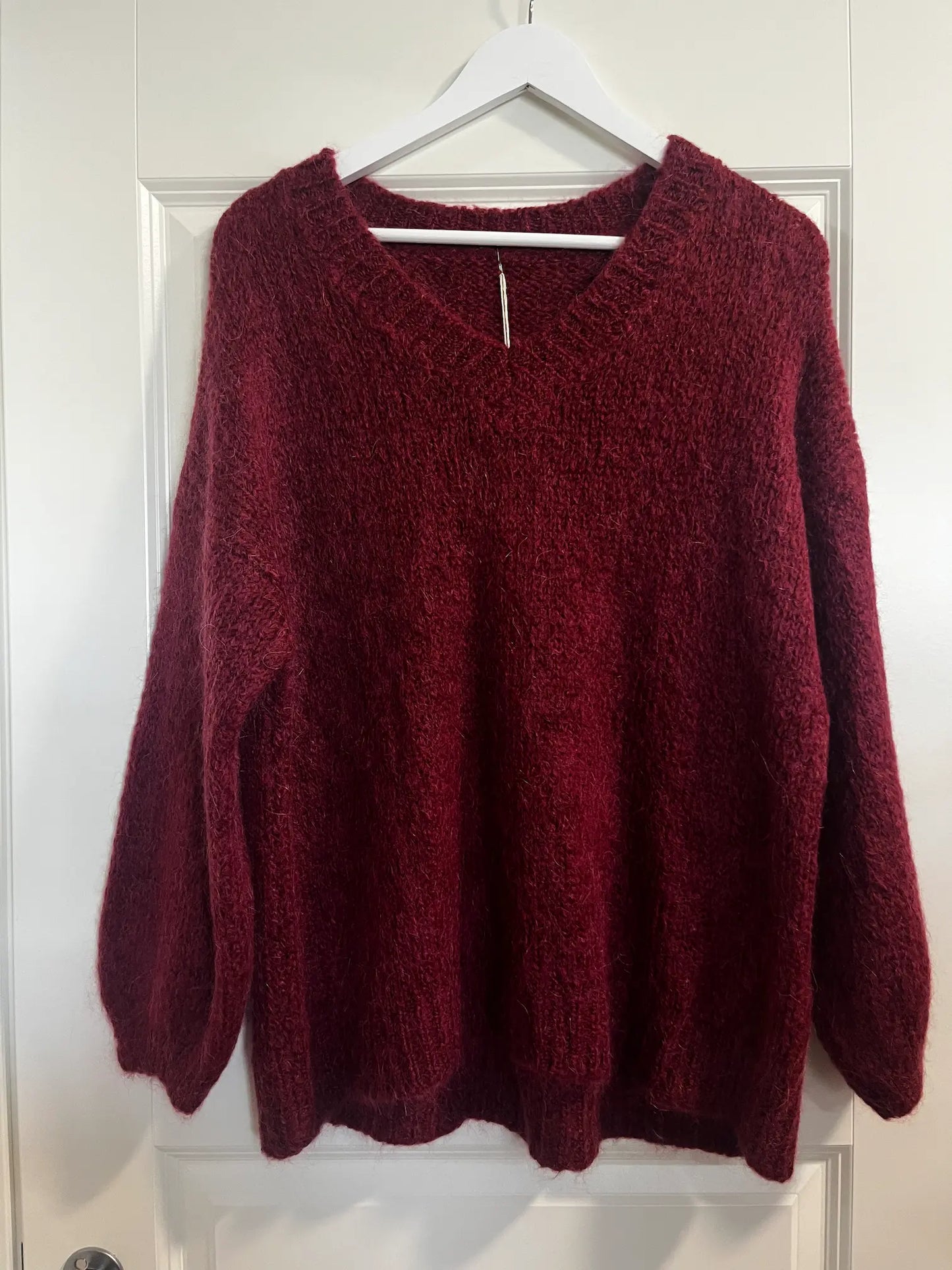 Mohair V-kauluksinen neule